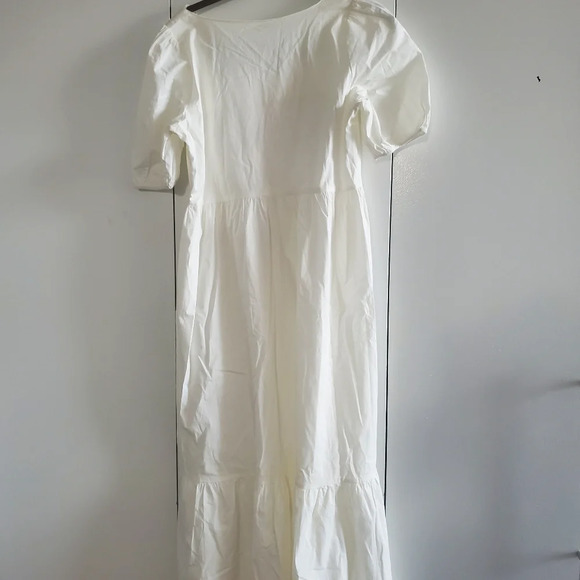 NWOT Modern Citizen White Long Ruffle Dress Size S - Picture 3 of 4
